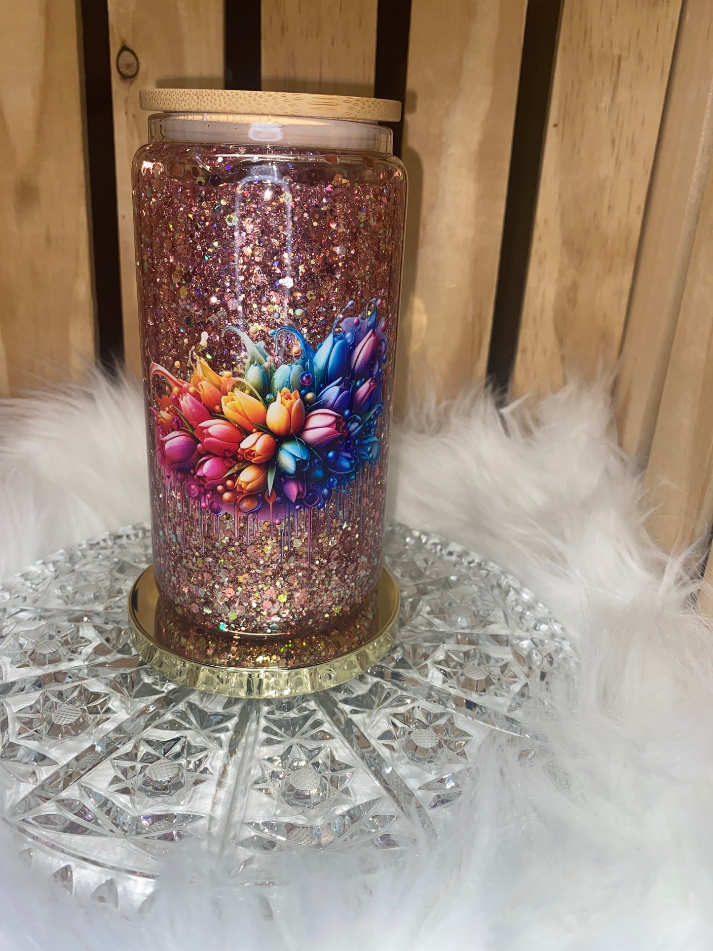 Rainbow flowers