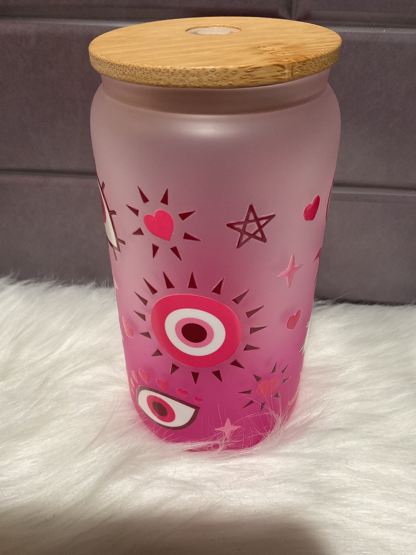 Pink evil eye
