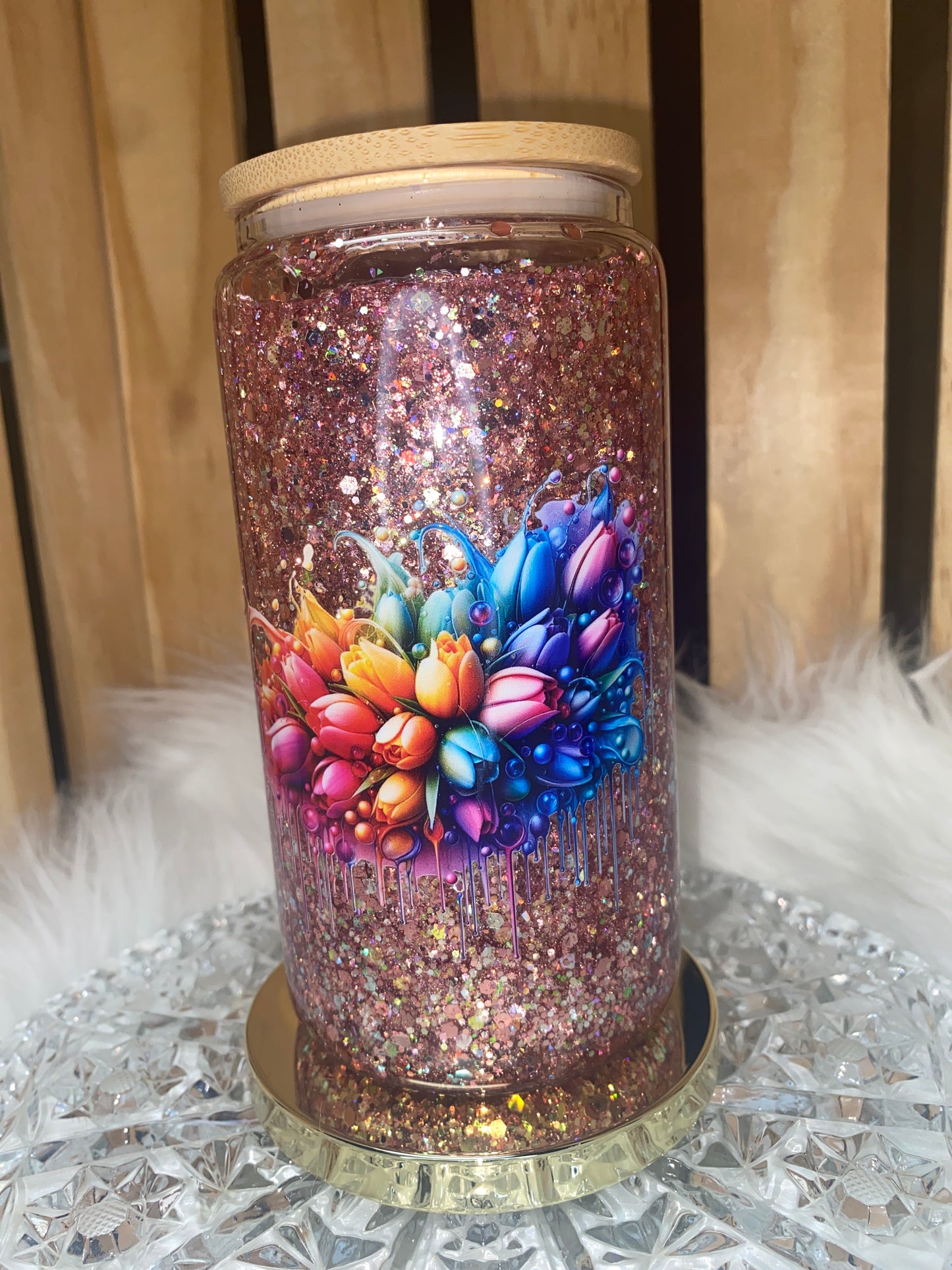 Rainbow flowers