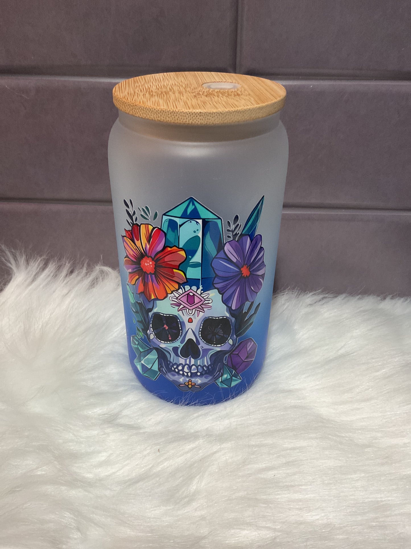 Blue skull