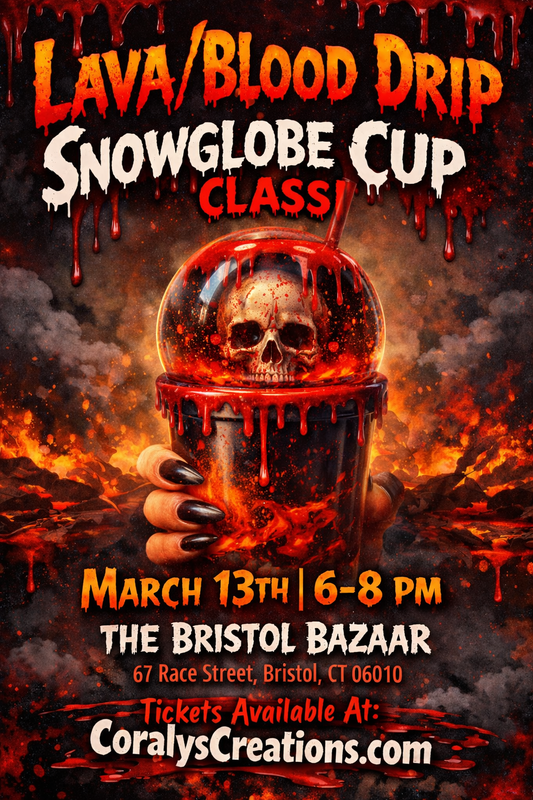 Lava/Blood Drip Snowglobe Class